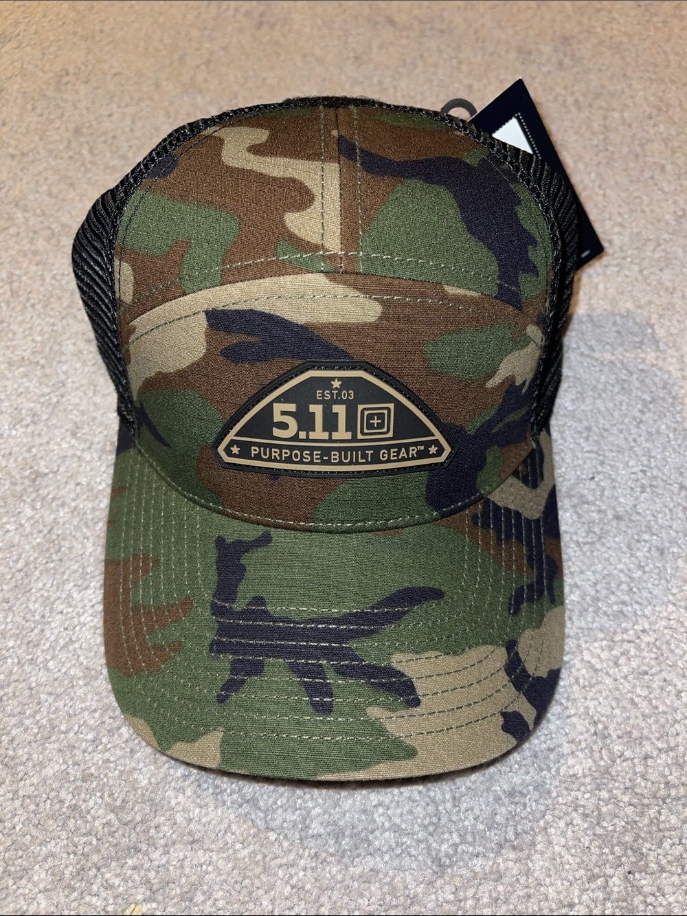 511 tactical woodland camo hat - brand new with tag